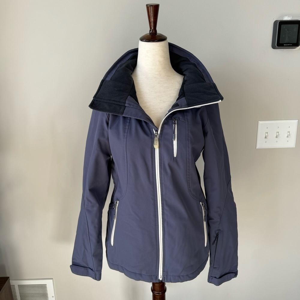 The North Face Soft Shell Ski & Snow Jacket with Removable Hood - Purple